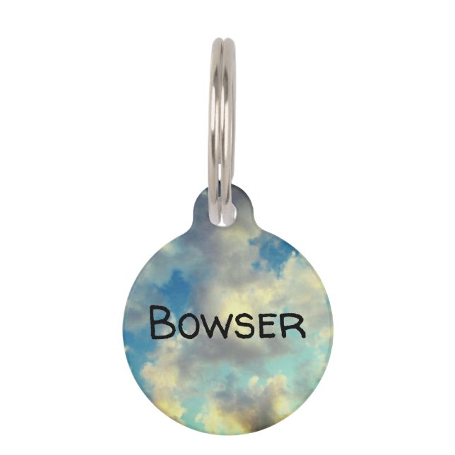 Dreamweaver Clouds | Gepersonaliseerd Huisdierpenning (Voorkant)