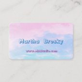 Dreamweaver Clouds Studio Visitekaartjes in afgero (Voorkant)