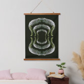 Dreamweaver Curling White Wildflower Abstract Hangend Wandkleed (Slaapkamer)