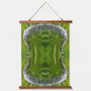 Dreamweaver Curling White Wildflower Abstract Hangend Wandkleed