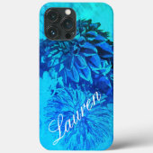 Dreamweaver Dahlia Delight in Beauful Blues Case-Mate iPhone Case (Achterkant)