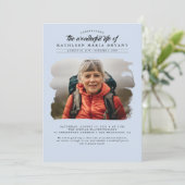 Dreamweaver Elegant Celebration of Life Funeral Ph Kaart (Staand voorkant)