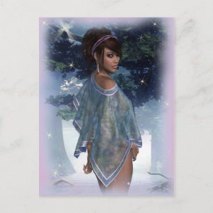 Dreamweaver Fantasy Art-Kaart voor mini-afdrukken Briefkaart