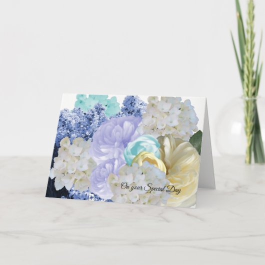 Dreamweaver Flowers Birthday Kaart (Voorkant)