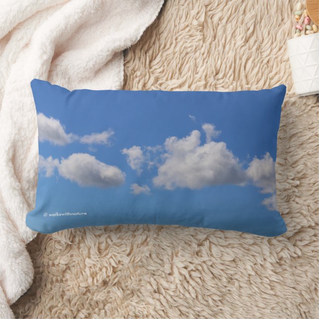 Dreamweaver Fluffy Clouds in een blauwe hemel Kussen (Deken)