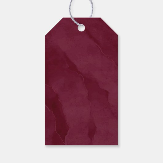 Dreamweaver Foliage Dank u V2 Burgundy ID817 Cadeaulabel (Achterkant)