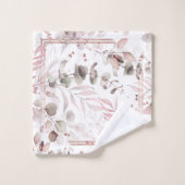 Dreamweaver Foliage Pattern Blush ID817 Bad Handdoek (Wasdoekje)