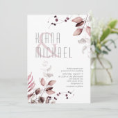Dreamweaver Foliage Wedding Burgundy ID817 (Staand voorkant)