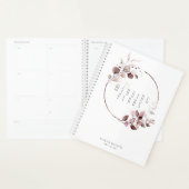 Dreamweaver Foliage Wedding Burgundy ID817 Planner (Display)