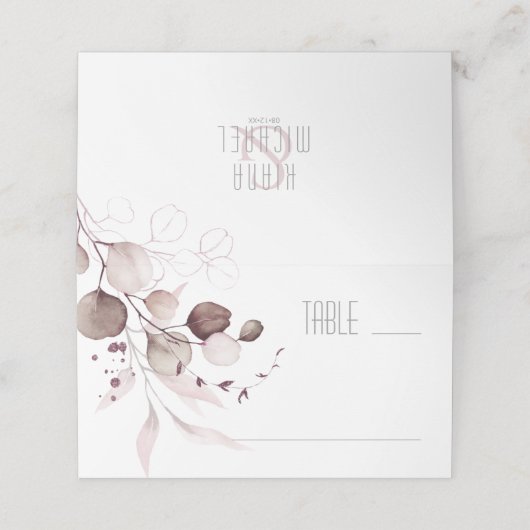 Dreamweaver Foliage Wedding Table Burgundy ID817 (Buitenkant ongevouwen)