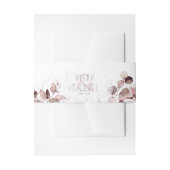Dreamweaver Foliage Wedding V1 Burgundy ID817 Uitnodigingen Wikkel (Voorkant Voorbeeld)