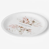 Dreamweaver Foliage Wedding V3 Blush Pink ID817 Papieren Bordje (Gekanteld)