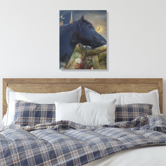 Dreamweaver Friesian - Wrapped Canvas (Insitu (Slaapkamer))