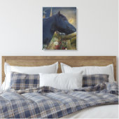 Dreamweaver Friesian - Wrapped Canvas Afdruk (Insitu (Slaapkamer))