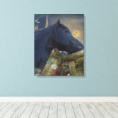 Dreamweaver Friesian - Wrapped Canvas Afdruk (Insitu (Houten vloer))