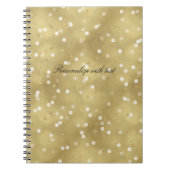 Dreamweaver Gold Bokeh Confetti Notitieboek (Voorkant)
