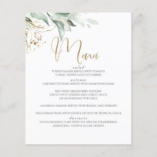 Dreamweaver Greenery en Eucalyptus Leaves Wedding Flyer