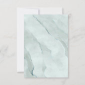 Dreamweaver Greenery Rehearsal Dinner Green/Blue I Kaart (Achterkant)