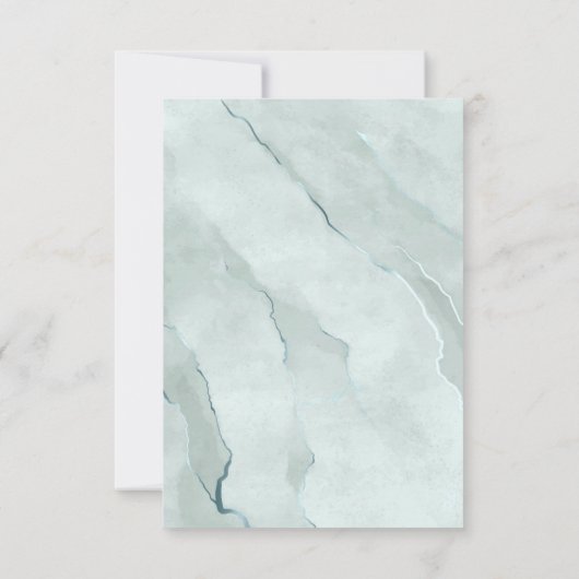 Dreamweaver Greenery Rehearsal Dinner Green/Blue I Kaart (Achterkant)