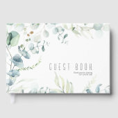 Dreamweaver Greenery Wedding Blue Green ID817 Gastenboek (Voorkant)