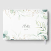 Dreamweaver Greenery Wedding Blue Green ID817 Gastenboek (Achterkant)