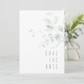 Dreamweaver Greenery Wedding Green/Blue ID817 Save The Date (Staand voorkant)