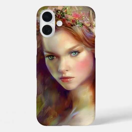 Dreamweaver kitschy Maiden met Flower Wreath AI Ar Case-Mate iPhone Case (Achterkant)