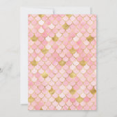 Dreamweaver Mermaid Birthday Party Kaart (Achterkant)