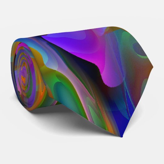 Dreamweaver moderne abstracte kunst stropdas (Opgerold)