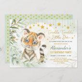 Dreamweaver Moon Tiger Twinkle Little Star 1st Bir Kaart (Voorkant / Achterkant)