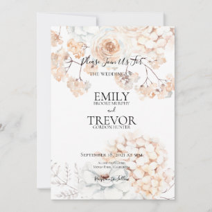 Dreamweaver Natural Cream Wedding Invitation