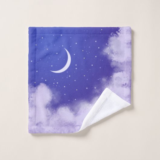Dreamweaver Night Sky met Crescent Moon Crossbody  Washandje (Wasdoekje)