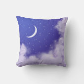 Dreamweaver Night Sky met Crescent Moon Kussen (Voorkant)
