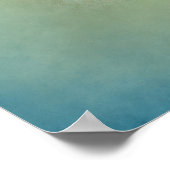 Dreamweaver op een misty groene achtergrond poster (Hoek)