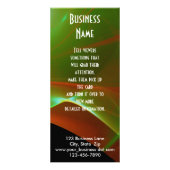 Dreamweaver Oranje en Groene Sweep Custom Business Reclamekaart (Voorkant)