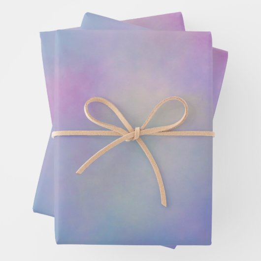 Dreamweaver Pastel Clouds Design Inpakpapier Vel (In situ)