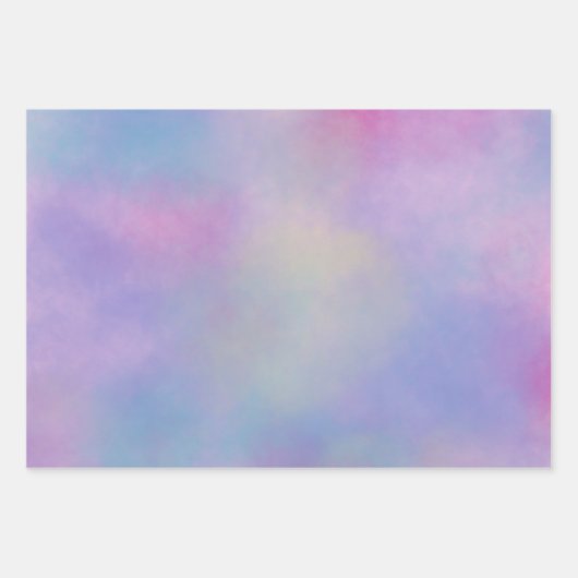 Dreamweaver Pastel Clouds Design Inpakpapier Vel (Voorkant)