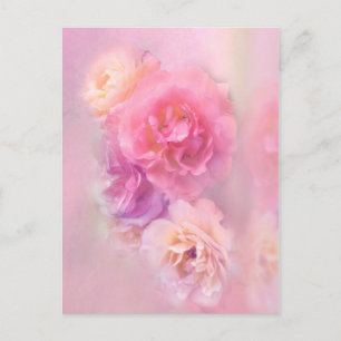 Dreamweaver Pastel-Rozen Briefkaart