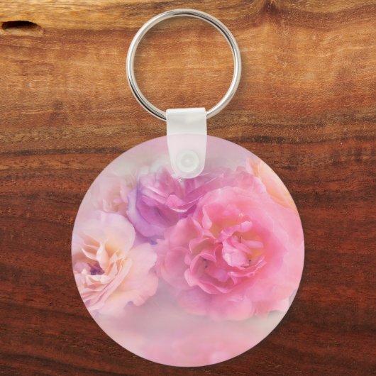 Dreamweaver Pastel-Rozen Sleutelhanger (Voorkant)