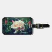 Dreamweaver Peach Roos en Buds gepersonaliseerd Bagagelabel (Voorkant horizontaal)