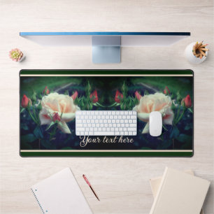 Dreamweaver Peach Roos en Buds gepersonaliseerd Bureaumat
