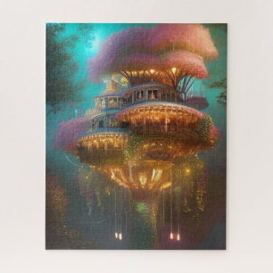 Dreamweaver Pink Treehouse Digital Art Legpuzzel