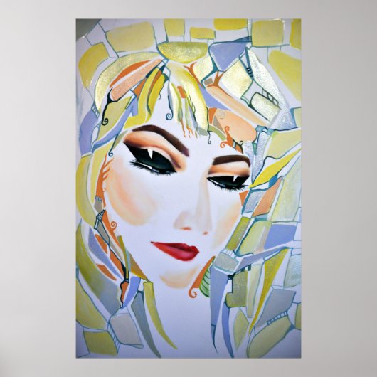 Dreamweaver Psychedelic Utopian Girl Poster (Voorkant)