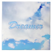Dreamweaver Puffy White Clouds en Blue Sky Tegeltje (Voorkant)