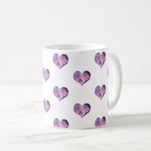 Dreamweaver roze hartpatroon - koffiemok