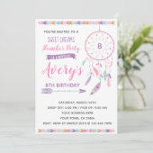 Dreamweaver Slumber Partij Uitnodiging (Staand voorkant)