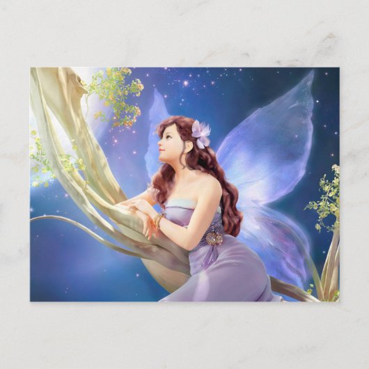 Dreamweaver Violet Fairy Briefkaart (Voorkant)