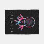 Dreamweaver Waterverf Dream Catcher Fleece Deken (Voorkant (Horizontaal))