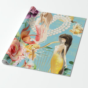 Dreamweaver waterverf Mermaid Cadeaupapier