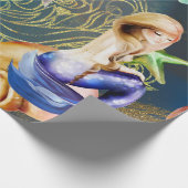 Dreamweaver waterverf Mermaid Cadeaupapier (Hoek)
